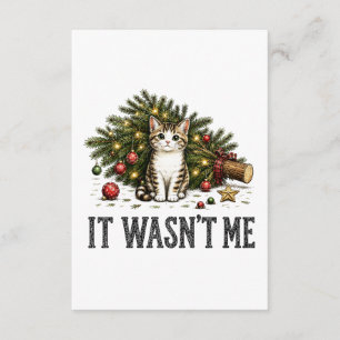 Lustige Katze Weihnachten Es war nicht ich Begleitkarte