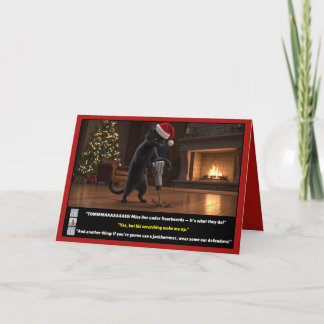 Lustige Katze Weihnachten Karte