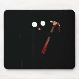 Lustige Katzen-Anime-Grusel-Schwarze Katzen Hallow Mousepad