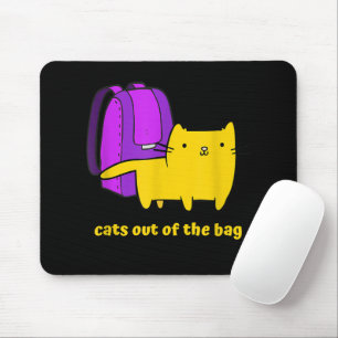 Lustige Katzen aus dem Sack Mousepad