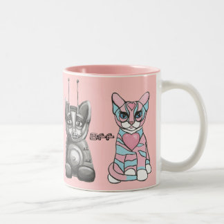 Lustige Katzen-beste Freund-für immer Tasse