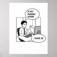 Lustige Katzen Büroarbeit Humor Corporate Cartoon