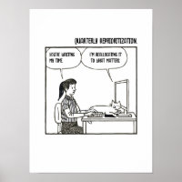 Lustige Katzen Büroarbeit Humor Corporate Cartoon