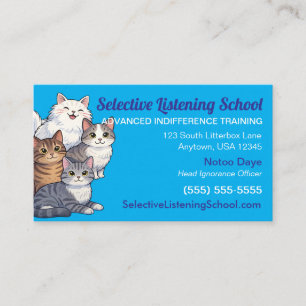 Lustige Katzen-Geschenkidee / Humor Selektives Z Telefonnummerkarte