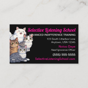Lustige Katzen-Geschenkidee / Humor   Selektives Z Telefonnummerkarte