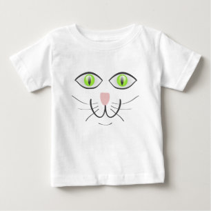 Lustige Katzen-Gesicht Cartoon-29034 Baby T-shirt
