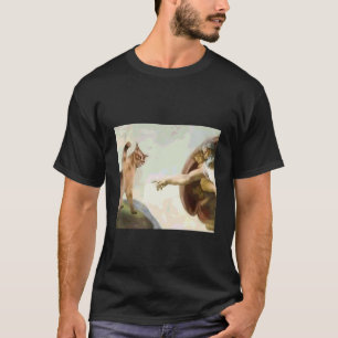 Lustige Katzen-Gott-Schöpfung Adams Jesus Gen Z Me T-Shirt