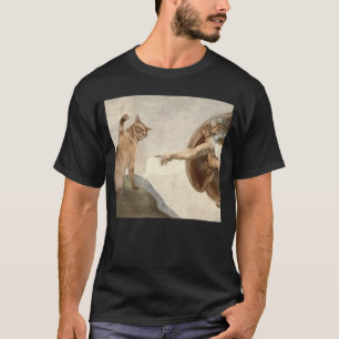 Lustige Katzen-Gott-Schöpfung von Adam Meme Jesus  T-Shirt