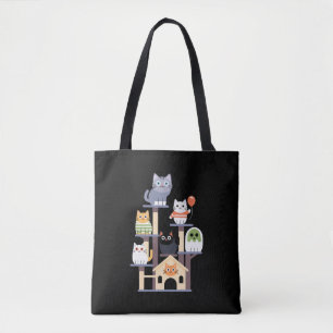 Lustige Katzen-Horrorfilme Süß Halloween Katze Kät