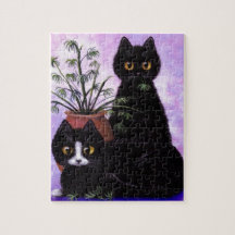 Lustige Katzen im schwarzen Smoking Creationarts