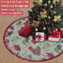 Lustige Katzen in Weihnachtsboxen Personalisiert