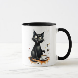 Lustige Katzen-Kaffeetasse – Skurriles Geschenk fü Tasse