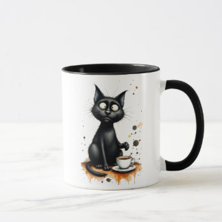Lustige Katzen-Kaffeetasse – Skurriles Geschenk fü Tasse