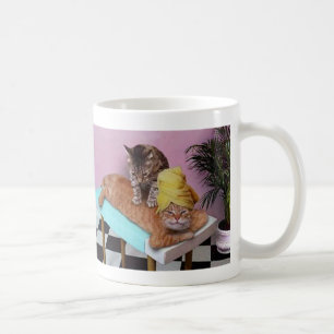 Lustige Katzen-Massage Tasse