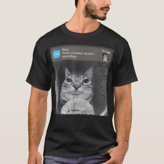 Lustige Katzen-Meme-Geld-Türklingel T-Shirt