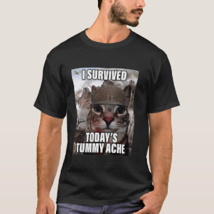 Lustige Katzen-Meme Ich habe den heutigen Bauchsch T-Shirt