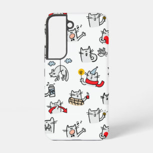 Lustige Katzen, Milch und Magie. Samsung Galaxy Hülle