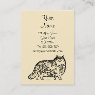 Lustige Katzen-mollige Karte