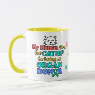 Lustige Katzen-Organ-Spenden-Aufklärungs-Kaffeetas Tasse