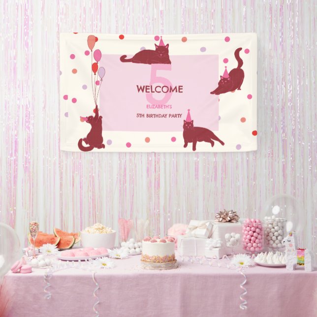 Lustige Katzen Perfekte Geburtstagsfeier Banner (Party)