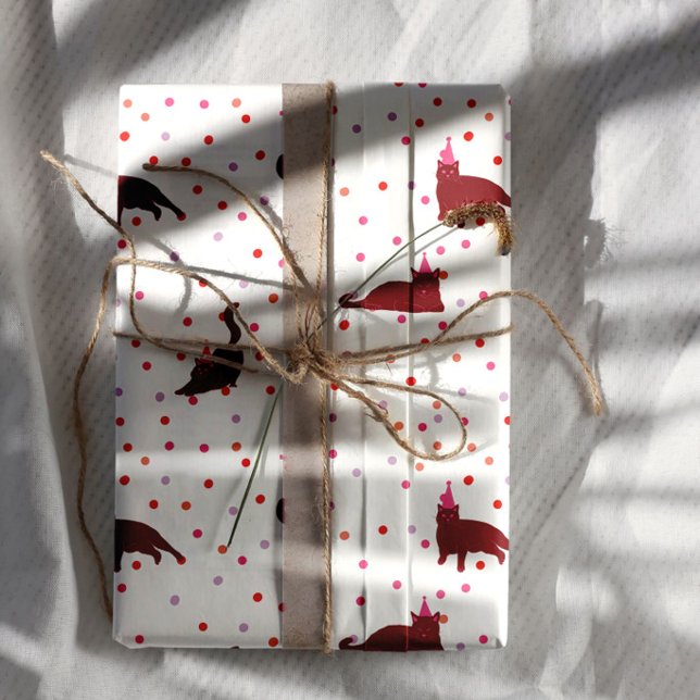 Lustige Katzen Perfekte Geburtstagsfeier Geschenkpapier Set (Von Creator hochgeladen)