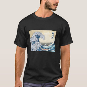 Lustige Katzen surfen auf der großen Welle von Kan T-Shirt