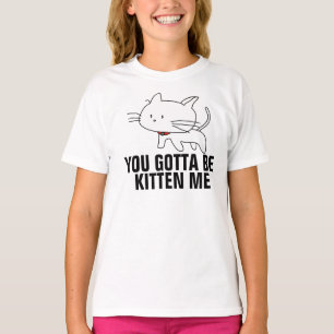 Lustige Katzen-T - Shirts für Mädchen, Kätzchen