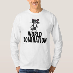Lustige Katzen-T - Shirts, Weltherrschaft T-Shirt