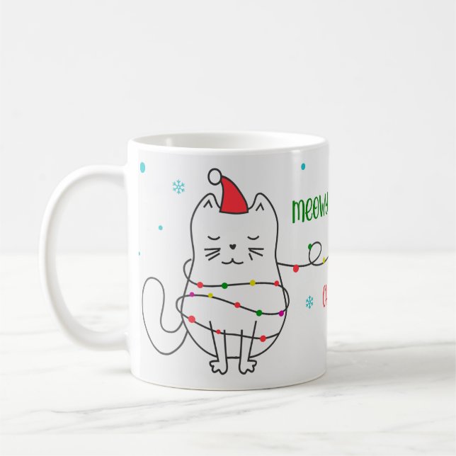 Lustige Katzen-Tasse Kaffeetasse (Links)