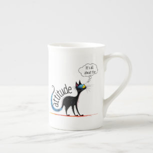Lustige Katzen-Tasse – Missy Miss Catitude Prozellantasse