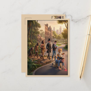 Lustige Katzen-Themen Postkarte