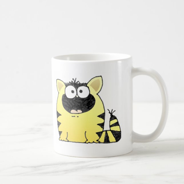 Lustige Katzen-Überraschung Tasse (Rechts)