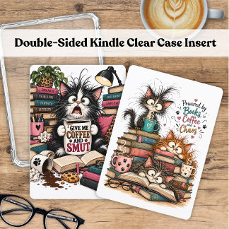 Lustige Katzen und Kaffee Kindle-Doppelseitiger Ei Einladung