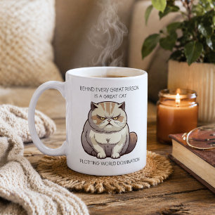 Lustige Katzen-Weltherrschaft  Kaffeetasse