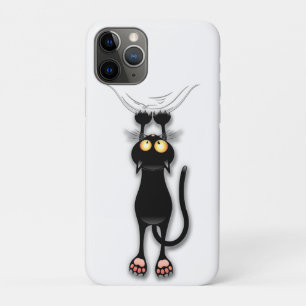 Lustige Katzenfigur kratzt Stoff Case-Mate iPhone Hülle