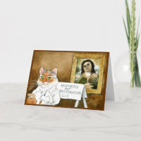 Lustige Katzenfreskowiederherstellung danken Ihnen