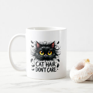 Lustige Katzenhaar-Sarkasmus-Wortkunst Kaffeetasse