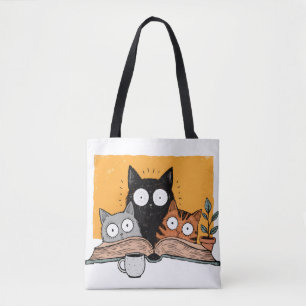 Lustige Katzenillustration zum Lesen