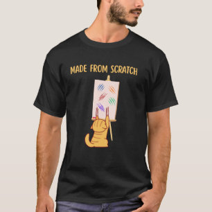 Lustige Katzenkratzer von Hand gemacht T-Shirt