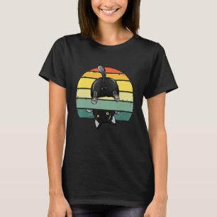 Lustige Katzenliebhaber, Retro Süße Katze im Vinta T-Shirt