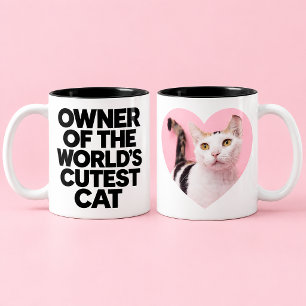 Lustige Katzenliebhaber-Tasse Katze Mama Katze Pap Zweifarbige Tasse