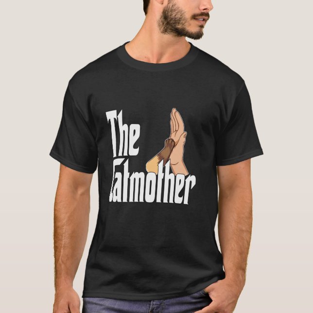 Lustige Katzenmutter Katzenmutter High Five Katzen T-Shirt (Vorderseite)