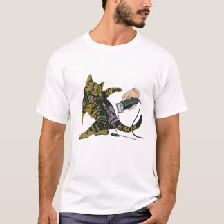 Lustige Katzenpflege T-Shirt