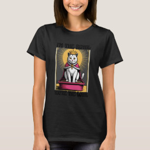 Lustige Katzenstreu-Box Ich bin der König, du bist T-Shirt