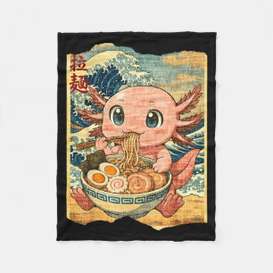 Lustige Kawaii Axolotl Ramen Nudel Schale Japanisc Fleecedecke