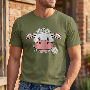 Lustige Kawaii-Kuh - Grafik für Tierliebhaber T-Shirt