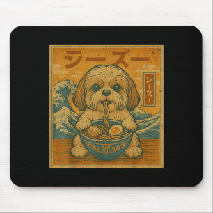 Lustige Kawaii Ramen Japanische Nudeln Shih Tzu Is Mousepad