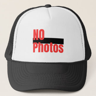 Lustige Keine-Fotos-Trucker-Mütze - Kein-Fotografi Truckerkappe