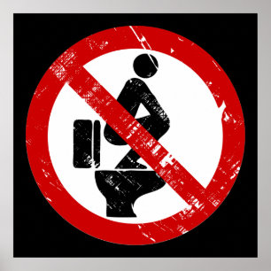 Lustige KEINE Füße auf dem Sitz ⚠ Thai-Schild ⚠ Poster