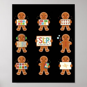 Lustige Kekse Lebkuchen Slp Team Weihnachten Sprac Poster